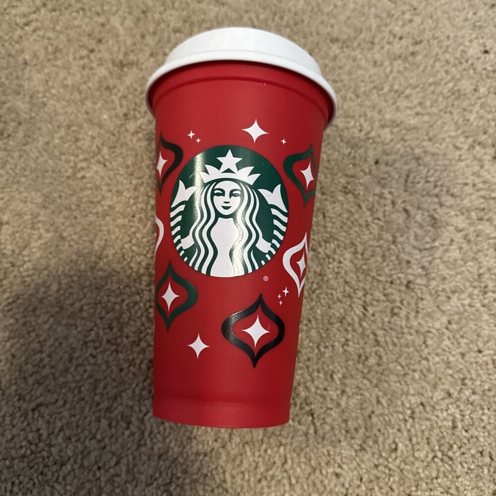 Starbucks Holiday 2023 Red Cup Day (16 oz) Reusable Hot Cup New Red Cup